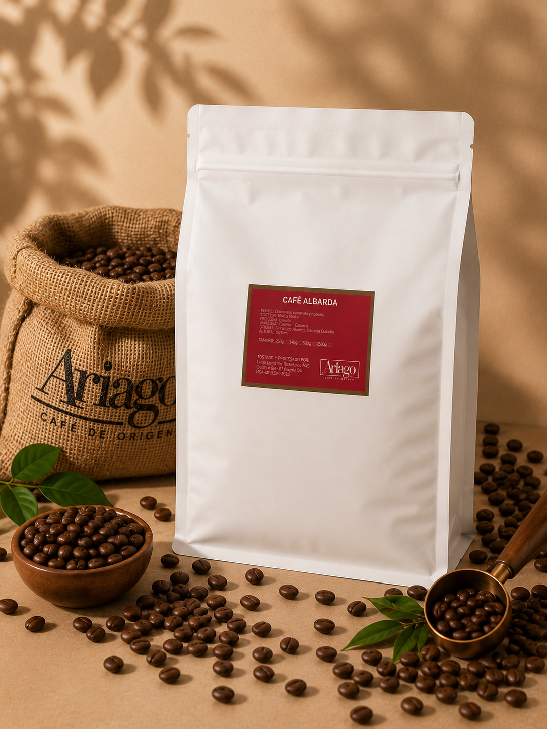 Albarda (2.5 kg) Tostión Media | Notas de caramelo y nuez